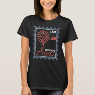 Postage Briefmarke mit einer alten Windkraftanlage T-Shirt