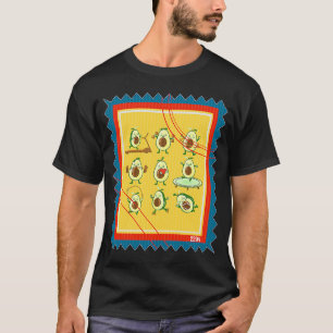 Postage Briefmarke Vegetarian Avocado Workout T-Shirt