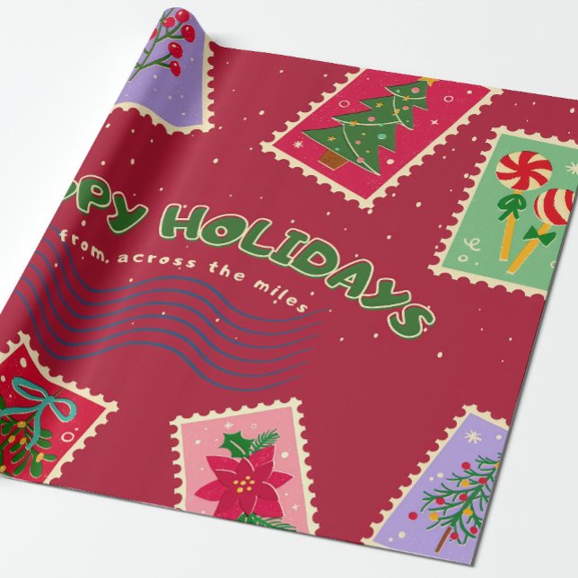 Postage christmas geschenkpapier (Von Creator hochgeladen)
