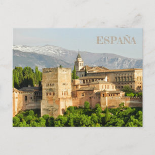 Postal Alhambra de Granada, Andalucía, España Postkarte
