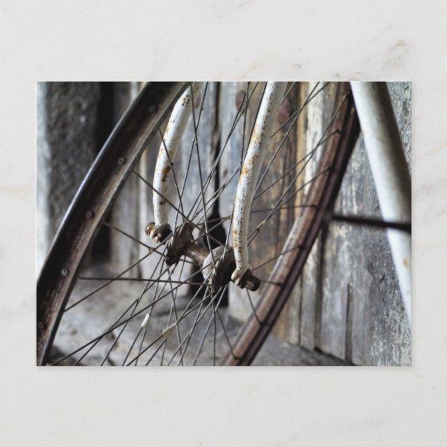 Postal "Bicileta en Vigo de Sanabria" con sobre Postkarte (Vorderseite)