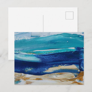 Postal Blue Monticelli Art Postkarte