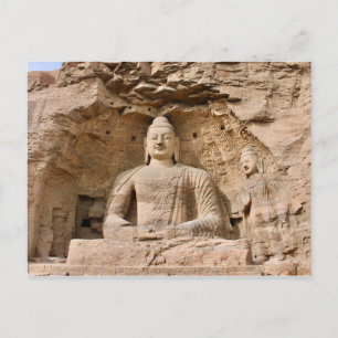 Postal Cuevas Yungang, Datong, China Postkarte