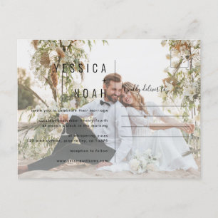 Postal De Invitación Einfach und modern minimalist Einladungspostkarte