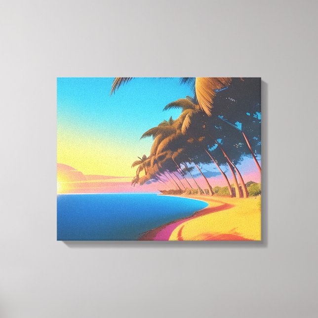 Postal de los 80s leinwanddruck (Vorderseite)