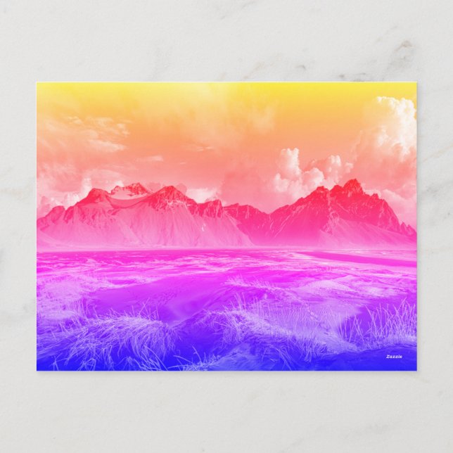 Postal festiva feiertagspostkarte (Rückseite)