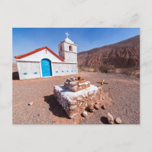 Postal, Iglesia San Isidro, Atacama, Chile Postkarte