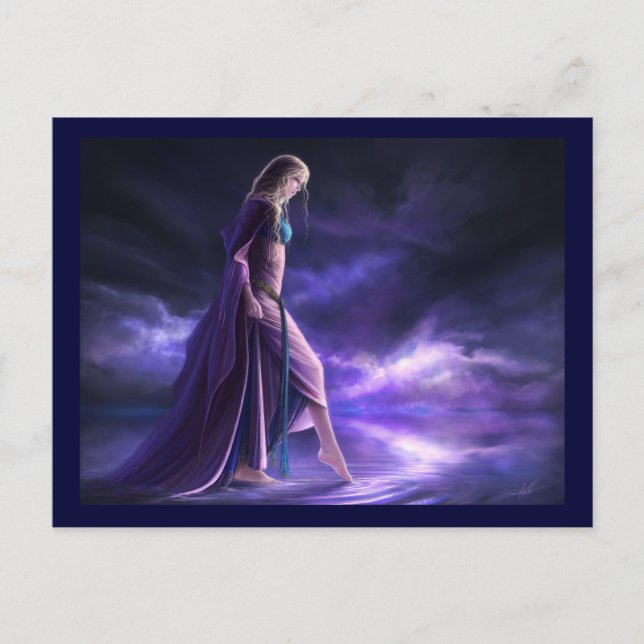 Postal Ilustracion "Entre el cielo y la tierra" Postkarte (Vorderseite)