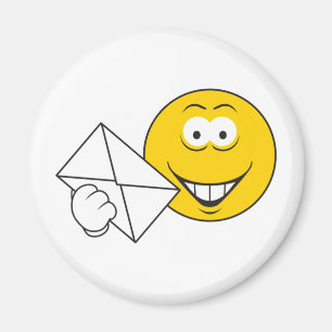Postal Mailman Face Magnet
