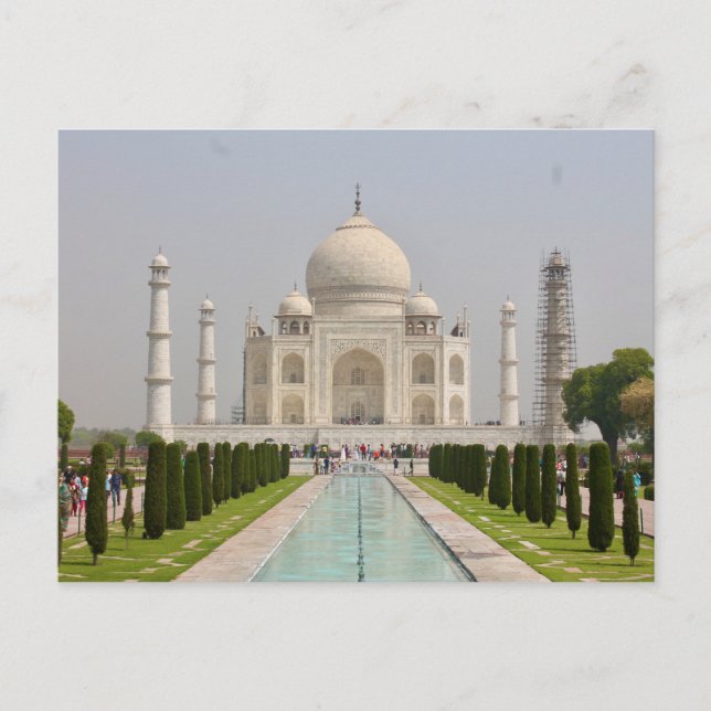 Postal Taj Mahal, Indien Postkarte (Vorderseite)