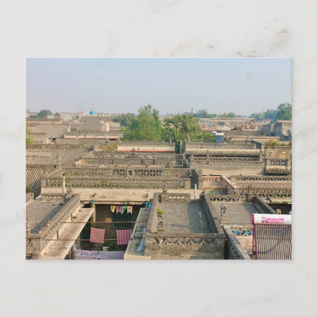 Postal tejados de Pingyao, China Postkarte (Vorderseite)