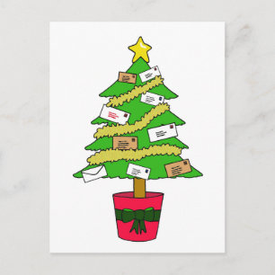 Postal Worker Happy Christmas Feiertagspostkarte