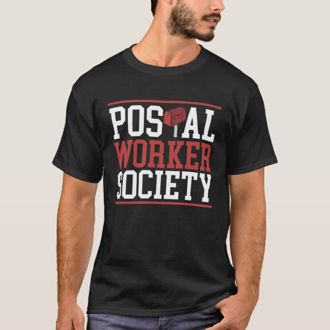 Postal Worker Society Mail Lady Delivery Mail Esco T-Shirt (Vorderseite)