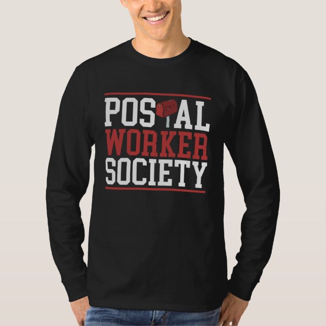 Postal Worker Society Mail Lady Delivery Mail Esco T-Shirt (Vorderseite)