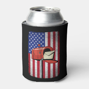 Postal Worker Vintag American Flag Postdienst Dosenkühler