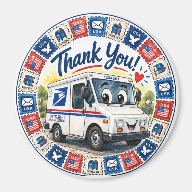 Postal Workers Appreciation  Magnet (Vorne)