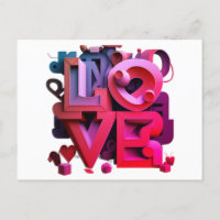 Postale "Liebe ist in der Luft"