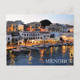 postalisch del puerto de Es Castell en Menorca Postkarte