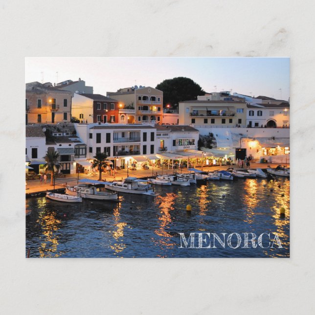 postalisch del puerto de Es Castell en Menorca Postkarte (Vorderseite)