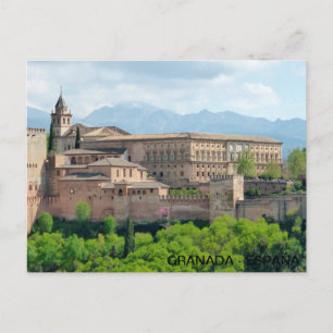 postalische Alhambra de Granada, en España Postkarte