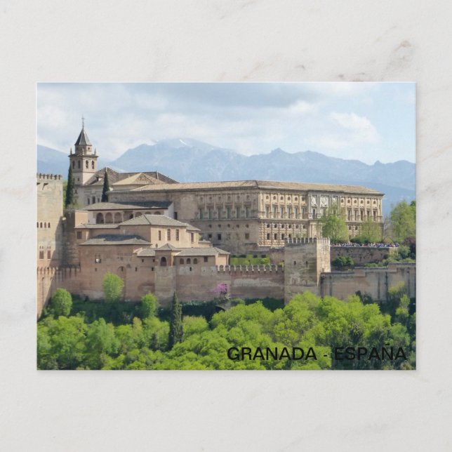 postalische Alhambra de Granada, en España Postkarte (Vorderseite)