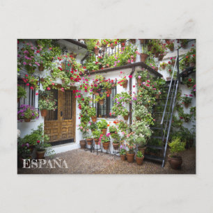 postalischer Patio andaluz en Córdoba, España Postkarte