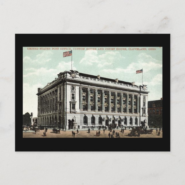 Postamt Cleveland Ohio 1910 Vintag Postkarte (Vorderseite)