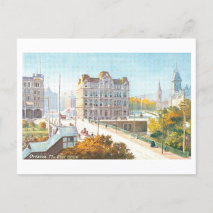 Postamt in Ottawa Vintage Postkarte
