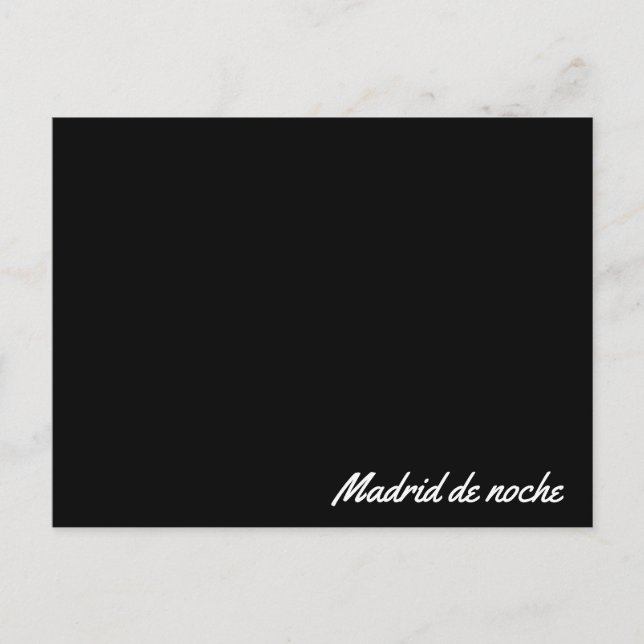 Postamt Madrid de noche Postkarte (Vorderseite)