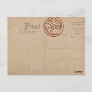 Postamt Playa del Rey Double-Vintage Postkarte