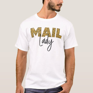 Postamt Postarbeiterpost Lady Leopard T-Shirt