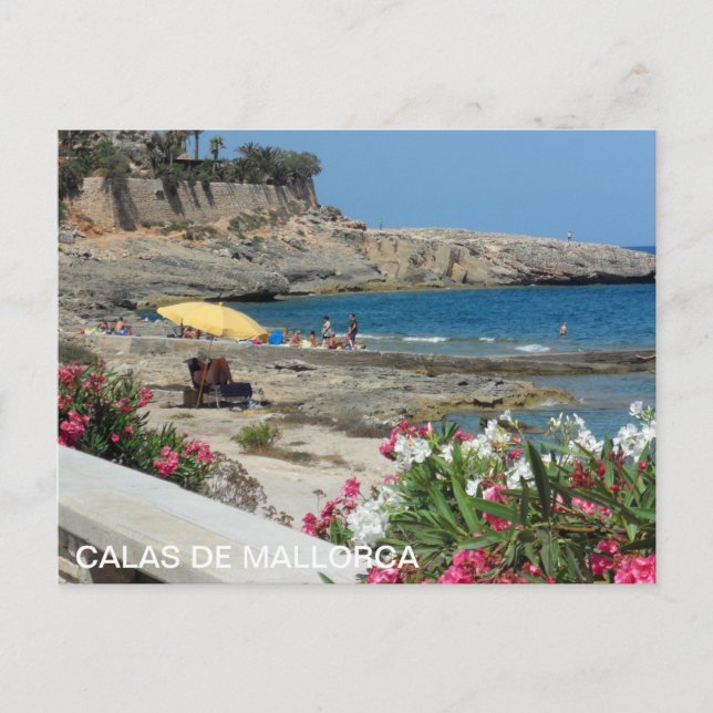 Postamt von Calas de Mallorca, Playa Postkarte (Vorderseite)