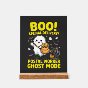 Postangestellter Geist Modus Halloween Design_1 Acrylschild