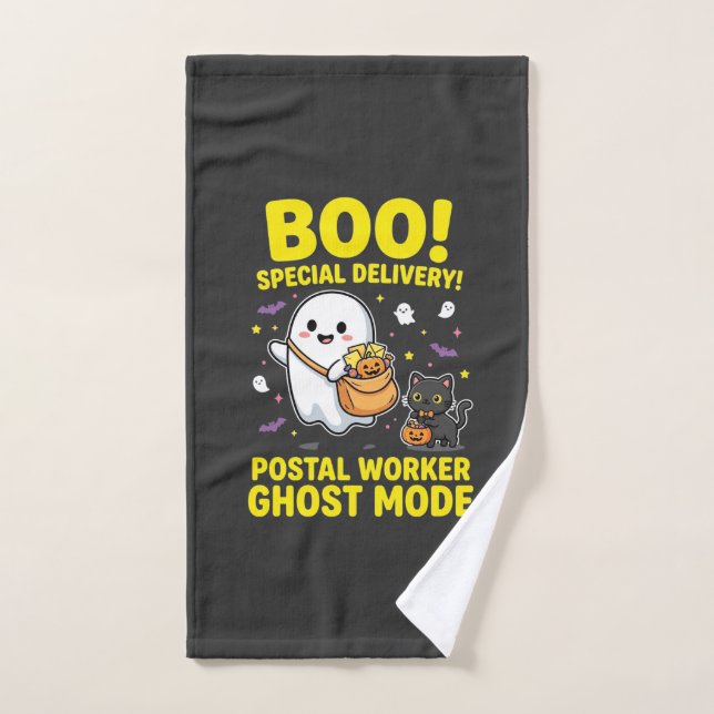 Postangestellter Geist Modus Halloween Design_1 Handtuch (Handtuch)