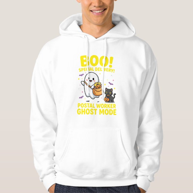 Postangestellter Geist Modus Halloween Design_1 Hoodie (Vorderseite)