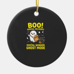 Postangestellter Geist Modus Halloween Design_1 Keramik Ornament