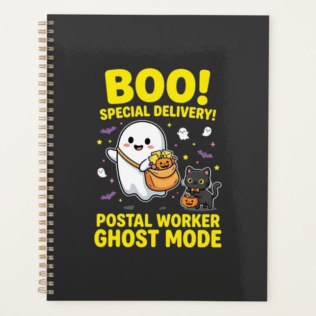 Postangestellter Geist Modus Halloween Design_1 Planer (Vorderseite)