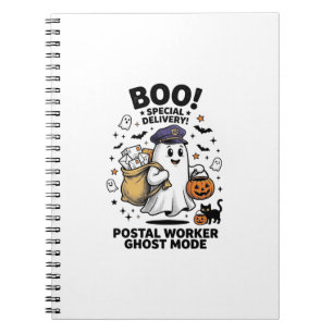 Postangestellter Geist Modus Halloween Lieferung D Notizblock
