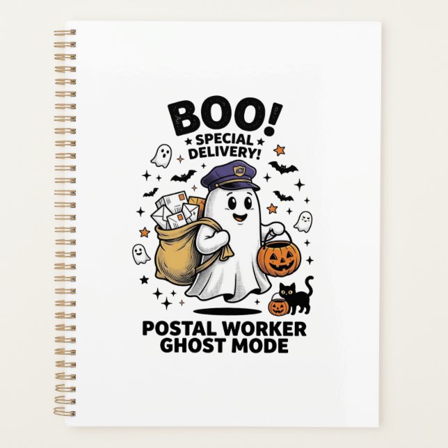 Postangestellter Geist Modus Halloween Lieferung D Planer (Vorderseite)