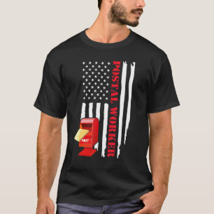Postangestellter Kunst Männer Frauen Briefträger P T-Shirt
