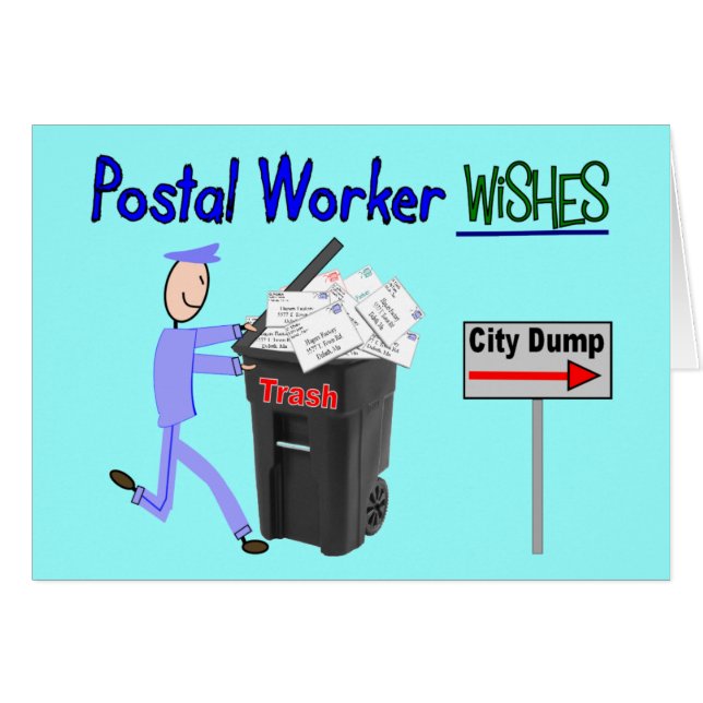 Postangestellter-Wünsche--Lustig (Vorderseite (Horizontal))