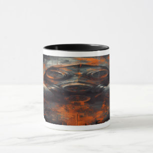Postapokalyptische Gasmaske Toxische Grunge-Optik Tasse