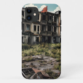 Postapokalyptische Zerstörung | Ausgegebene Gebäud Case-Mate iPhone Hülle