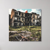 Postapokalyptische Zerstörung | Ausgegebene Gebäud