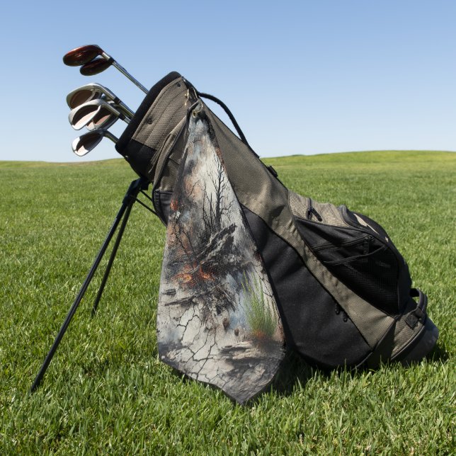 Postapokalyptisches Golfhandtuch (Gras)
