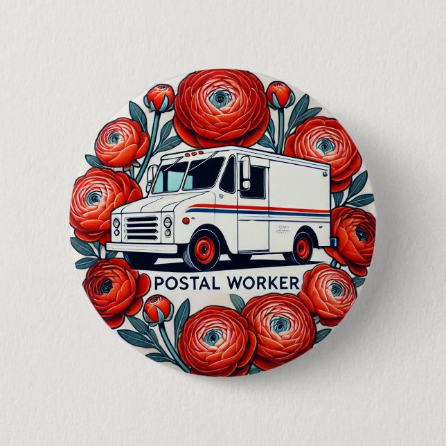 Postarbeiter Button (Vorderseite)