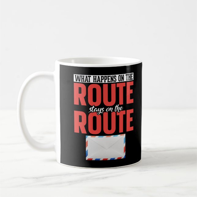Postarbeiter Funny Mail Carrier Kaffeetasse (Links)