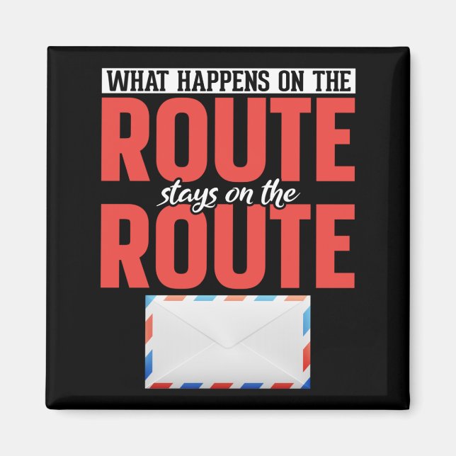 Postarbeiter Funny Mail Carrier Magnet (Vorne)