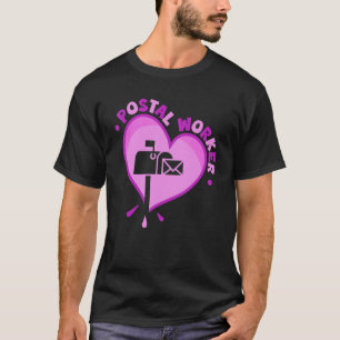 Postarbeiter Heart Mail Lady & Mail Carrier T-Shirt