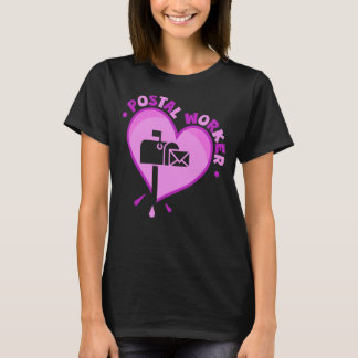 Postarbeiter Heart Mail Lady & Mail Carrier T-Shirt